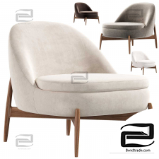 Sendai Easy chairs by Minotti