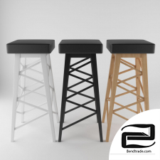Bar stool 3D Model id 16237