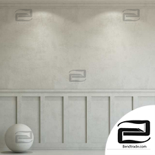 Material Stone Decorative plaster with molding 188