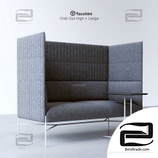Office furniture Modular system Chill-Out-High, Ledge