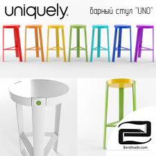 UNO bar stool 3D Model id 14897