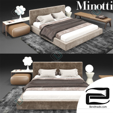 Bed Bed Minotti Bartlett