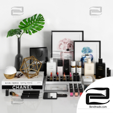 Beauty salon Chanel decorative set