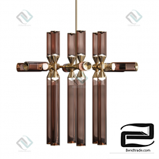 Hanging lamp Castle Hanging lamp 18,02 bronze smoke Roll & Hill