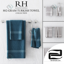 Towels from Restoration Hardware from the 802-GRAM TURKISH TOWEL collection