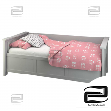 Scandinavian-style baby bed