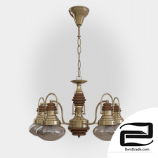Bogate's 266/5 Gustavo loft style chandelier