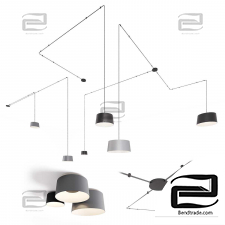 Hanging lamp VIBIA TUBE