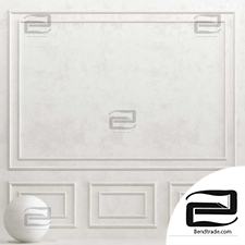 Material Decorative plaster with molding 167