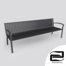 Street bench 3D Model id 16055