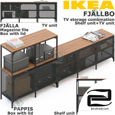 Curbstone FJALLBO TV STORAGE COMBINATION cabinets