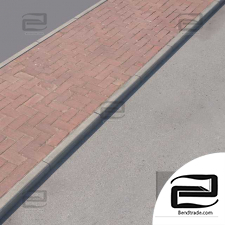 Paving Stones Sidewalk 03