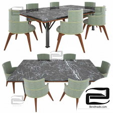 Table and chair modern Dining table set