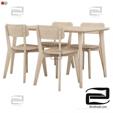 IKEA LISABO table and chair