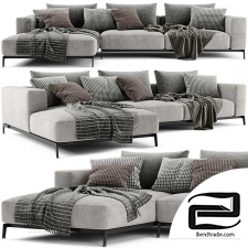 Flexform Ettore Chaise Longue Sofa 2