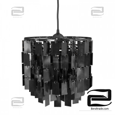 Loft-Concept Chandelier Ring Discs Square Black/White