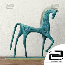 Bronze statuette of a horse