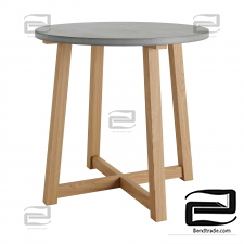 Rustic 32 Round Dining Table by Homary