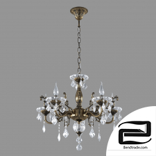 Chandelier with crystal Eurosvet 3281/5 bronze Elisha