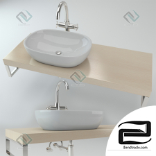 washbasin wooden plate 02
