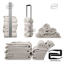 Towel set with Blomus holder