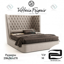 Bed Bed Vittoria Frigerio Medici high