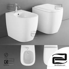Toilet and bidet Ovvio Nic Design