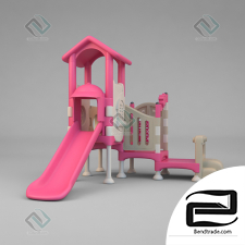 Children's furniture Pink playset 03