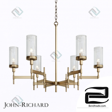 Brass-plated chandelier pendant lamp