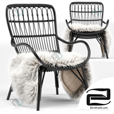 Armchair Medan Graphite Lounge Chair