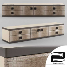 Sideboard Cabinet Longhi ASPEN Leather