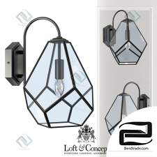Sconce Geometry Glass Light Bra Transparent
