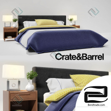 Bed Bed Crate&Barrel Tate King