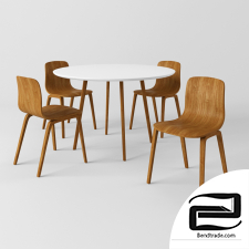 Chair and table 3D Model id 16760