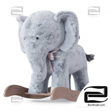 Pottery Barn Kids Elephant Plush Rocker Toys
