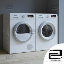 Home appliances Appliances washing machine and dryer Siemens IQ300