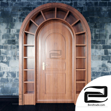 Wooden arched doors