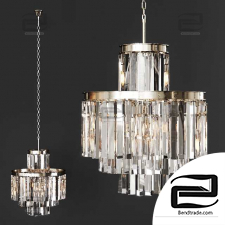 Pendant Lamp Restoration Hardware 1920S ODEON CLEAR GLASS