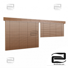 Wooden blinds rafters