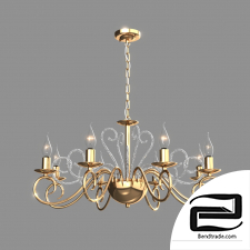Classic hanging chandelier Eurosvet 60090/8 Silva