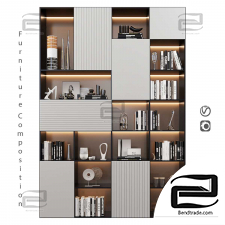 Shelving Furniture Composition 713