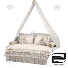 Children's bed with a canopy 022