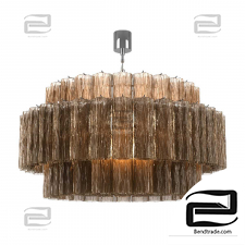 Bella Figura Pentagon drum D900 smoke pendant lamp