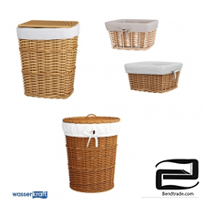 Bathroom baskets light brown