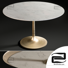Table Nero White Marble Tables