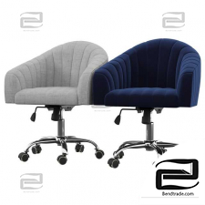Office Furniture Balcom Velvet Swivel Mid-Back Desk Chairvelvet