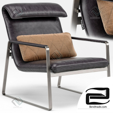 Brown Leather Lounge Chair armchair