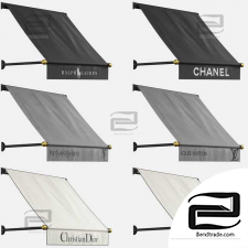 Set of straight awnings 06