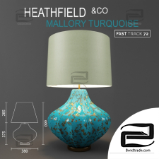 Table lamps Table lamps HEATHFIELD & Co Mallory Turquoise