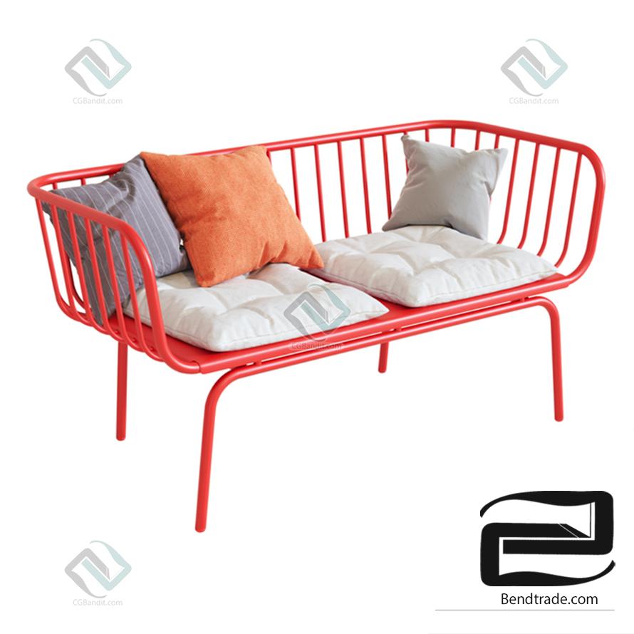 Sofa Sofa BRUSEN by 3D model download on Bendtrade in 3d max, 3ds, obj, fbx format, Vray Corona Render